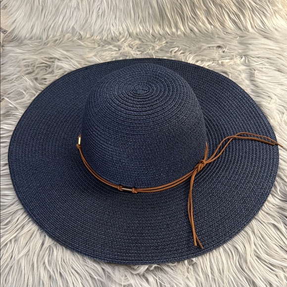 Magid Accessories - Magid Navy Wide-Brimmed Floppy Sun Hat
